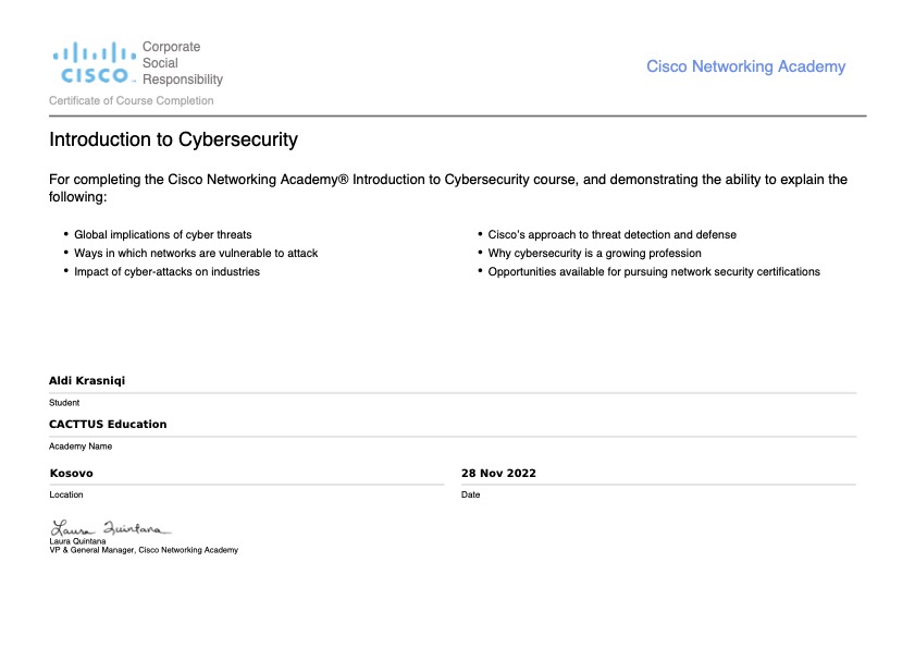 Introduction to Cyber Security