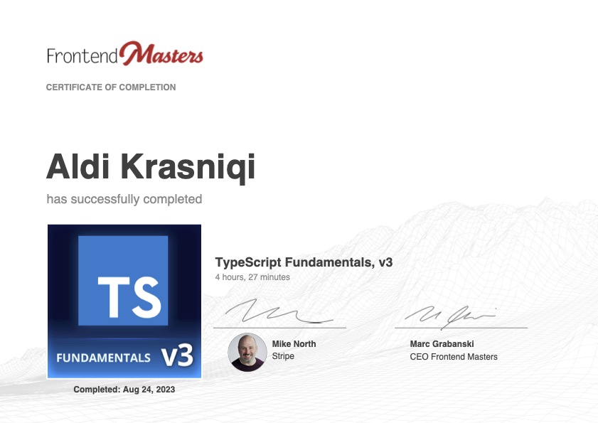 Typescript Fundamentals v3